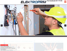 Tablet Screenshot of elektroprim.waw.pl